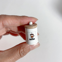 Mini pot de rangement pour maison de poupée à l'échelle 1/12, boîte à épices simulée, accessoires miniatures pour la décoration de scène de cuisine en diorama
