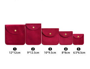 ถุงกำมะหยี่ใส่แหวนเครื่องประดับสีสันสดใสพร้อมโลโก้สั่งทำ - Product Image 2