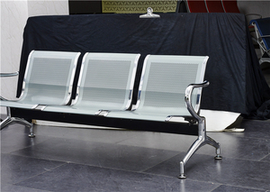 Cojín de cuero PU de acero metálico moderno, silla de espera para <span class=keywords><strong>aeropuerto</strong></span>, hospital, escuela, estación de autobuses, puerto - Product Image 6