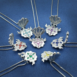 Sirène Mélodie Clavicule Chaîne Zircon Chantant Poisson Fée Shell Collier - Product Image 2