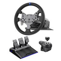 Nuevo Volante PXN-V99 con Force Feedback de 900 Grados para Simulador de Conducción y Carreras, Compatible con PS4, PS3, PC y Xbox