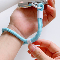 Cordón de nailon ajustable y autoblocante para teléfono móvil, estilo INS colorido, accesorio colgante para vaso de agua y llavero, pulsera de muñeca