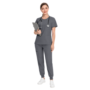Uniforme de Enfermera con Logotipo Personalizado, Conjunto de Uniformes Médicos, Pantalones Deportivos Elásticos, Ropa de Trabajo con Cuello Redondo <span class=keywords><strong>para</strong></span> Hospital Veterinario 46002 - Product Image 3