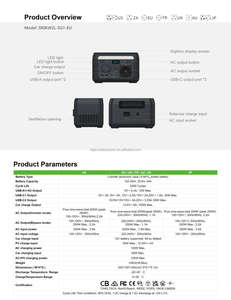 Estación de energía portátil BIGINVERTER 200W 102Wh con enchufe europeo AC 220V, generador solar para respaldo doméstico, caravanas, camping, emergencias al aire libre - Product Image 6