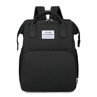 Sac à langer pour poussette de plage imperméable antivol européen, sac à dos pour maman, USB, polyester, capacité 20-35L, style anglais