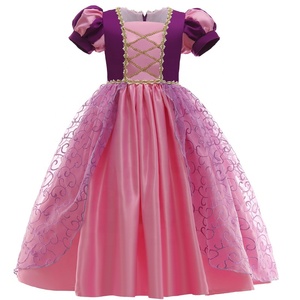 Robes <span class=keywords><strong>de</strong></span> princesse Sophia <span class=keywords><strong>Raiponce</strong></span> pour enfants, vêtements d'Halloween transfrontaliers d'été - Product Image 4