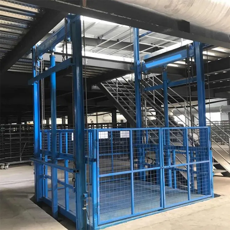 Elektrische Lift Voor Een 2 Verdiepingen Tellend Huis Verticaal Klein Muurhuis Buiten 500Kg Hydraulische Vracht 1000Kg Vrachtlift Goedkope Lift