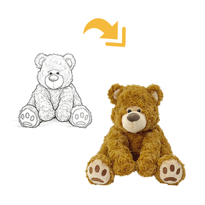 Oso de Peluche de Terciopelo Marrón con Logotipo Personalizado ODM OEM, Regalo Conmemorativo para Eventos, Cumpleaños y Festividades - Product Image 2