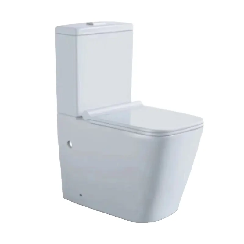 China modern high quality sanitary ware bathroom designs luxury upflush two piece wc bowl set p trap ceramic toilet