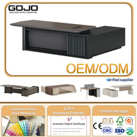 Bureau de direction en L haut de gamme GOJO OEM, table de patron, table de bureau pour manager