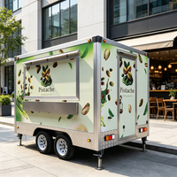 Remorque de vente au détail pour camions alimentaires, certifiée EPR, DOT, FMVSS, en tôle galvanisée, avec barre de remorquage, pour pop-corn