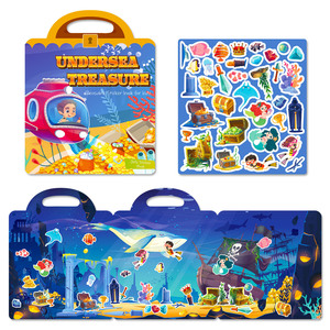 Jelly Sticker Book Ocean Kingdom Jelly Sticker Book Éducation précoce <span class=keywords><strong>des</strong></span> enfants Concentration Cultivation Scene Props - Product Image 6