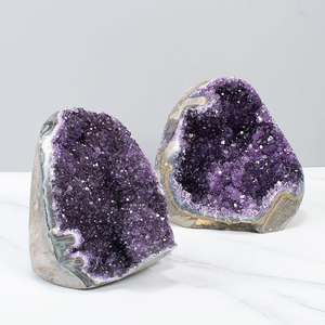 Pietra Naturale di <span class=keywords><strong>Ametista</strong></span>, Cristallo Geode, Cluster di Quarzo <span class=keywords><strong>Grezzo</strong></span> per Guarigione e Regalo - Product Image 2