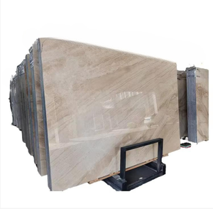 Boton đá đá tự nhiên đánh bóng màu be gạch đá cẩm thạch nhà bếp Countertop nhập khẩu tầng <span class=keywords><strong>slab</strong></span> - Product Image 1