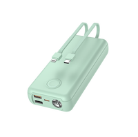 Nouveaux produits ODM Gadgets électroniques 2025 – Chargeur portable pour téléphone portable 22,5 W à charge rapide 20000 mAh Powerbank Micro USB LED