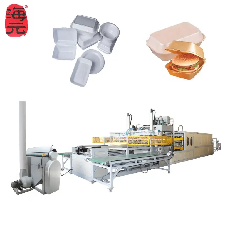 Low price styrofoam lunch box take away disposable foam plates food packaging machine for plastic containers