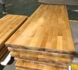 Comptoir de boucher peint aux UV dessus de table en bouleau Reshine - Product Image 3