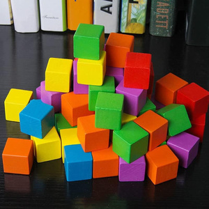 Craft in legno non finito cubetti blocchi di legno naturale per la creazione di <span class=keywords><strong>Puzzle</strong></span>, artigianato e progetti fai da te - Product Image 2