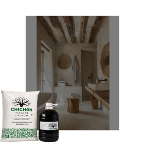 Revestimiento de yeso Chukum de alta calidad para paredes y suelos de baño, con tocador integrado y acabado arquitectónico interior para casas modernas. - Product Image 1
