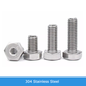 <span class=keywords><strong>Boulon</strong></span> creux à tête <span class=keywords><strong>hexagonale</strong></span> <span class=keywords><strong>hexagonale</strong></span> en acier inoxydable 304 DIN933 avec filetage externe et interne M6-M20 de vis - Product Image 2