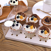 Boîte d'Emballage Personnalisée pour Macarons, Donuts, Desserts et Gâteaux Transparents en Sortie d'Usine, Petite Boîte Cadeau pour Mariage et Cupcakes