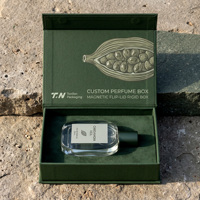 Coffret cadeau de parfum vert premium personnalisé et collection de parfums, boîte magnétique avec boîte en papier parfumée pour l'emballage de parfum