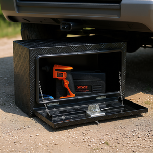 Boîte à outils en aluminium Vevor pour le dessous de caisse du camion, 24 x 17 x 18 pouces, étanche, pour remorque, camping-car, utilisation en extérieur - Product Image 2