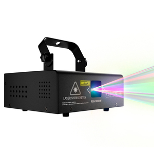 SHEHDS Nuove Tendenze 1W RGB Laser a Scansione con Effetto Pattern, Faro LED <span class=keywords><strong>Par</strong></span> con Corpo <span class=keywords><strong>in</strong></span> Alluminio e Flight Case per Spettacoli di Luci Laser - Product Image 1