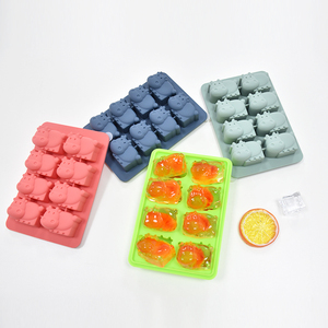 New Arrival 3D <b>Mini</b> Highland Cow Chocolate Mold BPA Free Handmade Heat Resistant Quick Demoulding Flexible Tool For Cake Baking - Product Image 1