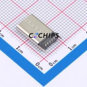 TYPE-C 6P LTH13.7 108 USB <b>Connector</b> SMD <b>Connector</b> ( <b>Connector</b> Type: Type-C )( Gender: Female )( Mounting Type: Vertical Mount ) - Product Image 2
