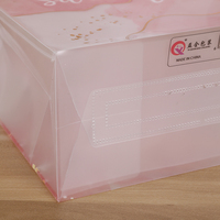 Sac fourre-tout en plastique PP transparent personnalisé en gros, impression de logo, emballage PVC, sac cadeau translucide givré