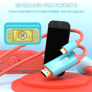 Switch 2 Tipo-C a Carga 2 en 1 Cable Adaptador Conector 4K 60HZ Adaptador de TV de viaje portátil Cable de base para Nintendo Switch2 - Product Image 4