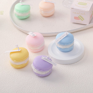 Bougie parfumée Angju Macaron, 4 à 12 heures, sans fumée, figurines en cire réalistes, cadeaux de mariage - Product Image 1