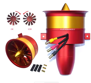 Ventilateur à canal intégral en métal <span class=keywords><strong>EDF</strong></span> 90 mm, 12 pales, CW ou CCW, avec moteur 6S 4250 KV1750, ensemble pour drone, avion télécommandé, UAV - Product Image 5