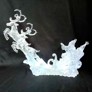 2024 King Need Direct Factory White Reindeer and Santa pour les décorations de Noël pour la maison de Noël - Product Image 5