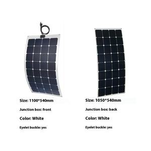 ชุดแผงโซลาร์เซลล์ยืดหยุ่นสูง100W 200W 300W 400W น้ำหนักเบา ETFE 18V แผงโซลาร์เซลล์สำหรับตั้งแคมป์ RV กิจกรรมกลางแจ้ง - Product Image 2