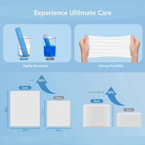 Salviette <span class=keywords><strong>Monouso</strong></span> Grandi OEM, <span class=keywords><strong>Asciugamani</strong></span> Viso Spessi e Morbidi, <span class=keywords><strong>Biodegradabili</strong></span> per Pulizia - Product Image 3