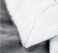 Couverture polaire Sherpa en Polyester à Double couche pour canapé et lit