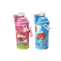 Bouteille d'eau en plastique 3D lenticulaire pour enfants, personnalisable, la plus récente, pas chère, avec couvercle