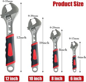 <span class=keywords><strong>ประแจ</strong></span>เคลื่อนย้ายได้เมตริกพร้อมยางกันลื่นสำหรับซ่อมท่อประปาและขันให้แน่นหรือคลายน็อตด้วยตัวเอง - Product Image 3