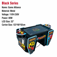Table de jeu d'arcade serpent 32 pouces à monnayeur pour 2 joueurs, avec cabinet métallique, machine de jeu de fête multijoueur pour centres de jeux