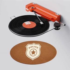 Mofelt MFT-dj - Tapete de Lana Redondo para Tocadiscos de DJ, Duradero, con Logotipo Personalizado Impreso, para Discos de Vinilo - Product Image 5