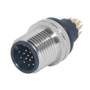 Connecteur d'aviation mâle M12 surmoulé 3, 4, 5, 8, 12, 17 broches, étanche IP67 pour applications automobiles et extérieures, -25~+85°C - Product Image 2