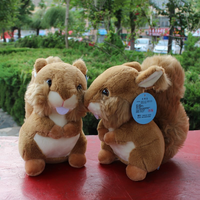 Peluche Écureuil Kawaii, Douce et Moelleuse avec Queue Volumineuse, Cadeau d'Anniversaire pour Enfants, Décoration de Crèche, Jouet Doux