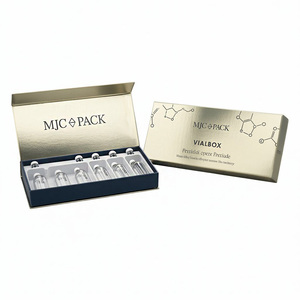 Hộp bao bì lọ peptide in logo tùy chỉnh, cán mờ, có lớp lót EVA dành cho lọ thuốc 10ml - Product Image 1