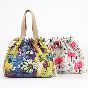 Nouveau mignon imperméable décontracté fourre-tout sac à déjeuner stockage à la mode petit sac en tissu pour les employés de bureau femmes pour Bento boîtes à déjeuner - Product Image 6