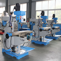 Machine de perçage et de fraisage universelle robuste ZX7550CW, multi-usages pour le travail des métaux, pour perçage, fraisage, alésage, rectification et taraudage