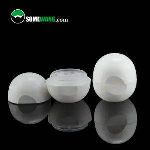 10ml plastic mini lip balm packaging egg shape empty deodorant bottle cute plastic lip balm ball container