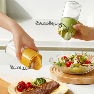 ขวดเครื่องปรุงสองทาง 2 ใน 1 ปริมาณกดกันชื้น 180มล 6ออนซ์ กระจายเครื่องเทศเชคเกอร์ - Product Image 1