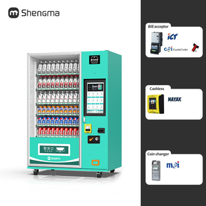 15.6 \ "Màn hình cảm ứng Snack Máy bán hàng tự động hệ thống làm mát kết hợp kim loại thực phẩm Máy bán hàng tự động đồng xu thẻ tín dụng thanh toán SDK chức năng - Product Image 5